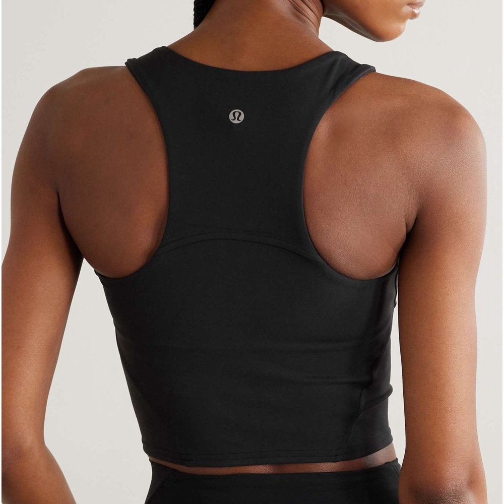 Never worn cropped tank top w built in bra